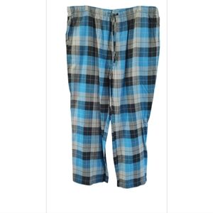 Sonoma Blue and Black Plaid Sleepwear Bottoms Size XXL